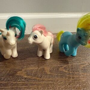 Vintage G1 my little pony Colorful Pony Toy Set